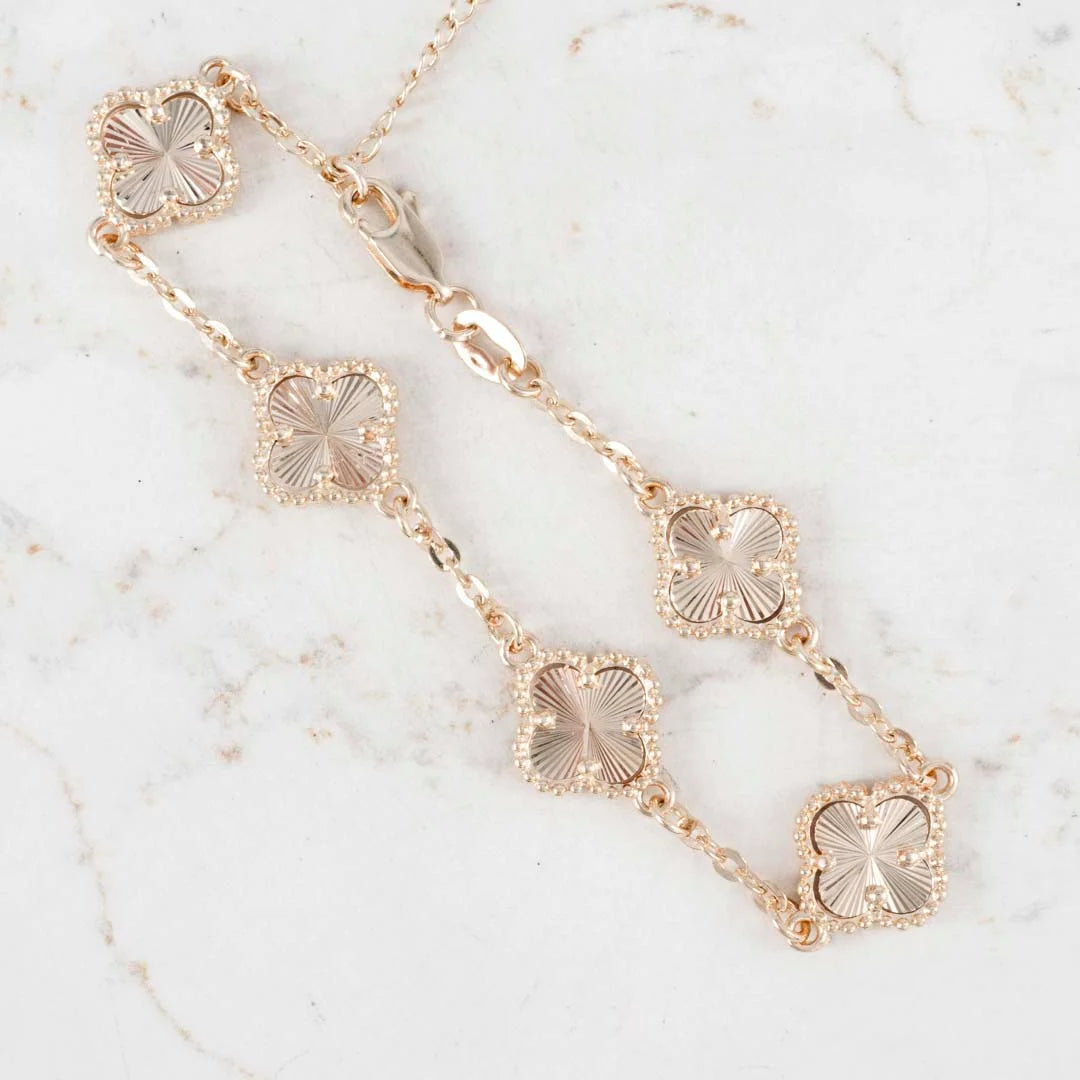 PULSERA VAN CLEEF DORADA X5