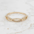 ANILLO ENTRELAZADO 1 LÍNEA CIRCONES